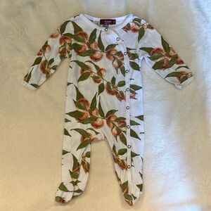 MILKBARN baby organic cotton snap pajamas 3-6 months
